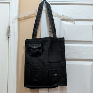 Chanel Beaute Black Canvas Tote
